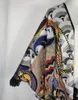 民族衣類アメリカンルーズプリントシルク女性ダスターコートダシキアフリカンレディ快適な長いカーディガンの着物