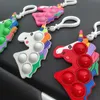 Grappige siliconen glitter drankje kop patroon duw bubble sensory toy hot antistress ontspannend fidget autisme speelgoed voor kinderen