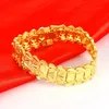 Fancy Men Concise Retro Gold Color Armband Bangles Punk Style Hand Chain Valentine's Day Gift Bangle