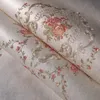 Wallpapers Floral Beige Pink Emboss Wallpaper Roll 3D Flower Damask Paisley Background Wall Paper Home Decor Living Room Bedroom Decoration