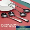 4 SZTUK 304 Łyżka ze stali nierdzewnej Gruby Czarny Titanium Plated Spoon Round Spoon Posiłek Kitchen Tableware Cena fabryczna Expert Design Quality Najnowsze