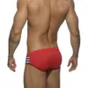 Men's Fashion Men Swimwear Color Block Racer Brief Tight Swimming Briefs Trunks Pants Low Waist Drawstring Quick Dry211m