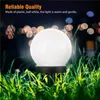 2 шт. Solar Powered LED наземный свет шаровой шар газон лампы водонепроницаемый открытый садовый двор Пункт декор - теплый белый