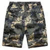 Bandes de taille élastiques Camouflage Shorts Hommes Culottes Camo Bermudes Homme Pantalons Courts Coton Hommes D'été Hommes Shorts Casual 210518