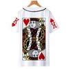 2021 New Novelty Poker Baseball T Shirt 3d Män / Kvinnor Sommar Kort T-shirt Man Kläder Pojkar / Tjejer Kortärmad Rolig T-shirts G1222