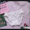 Apparel Drop Leverans 2021 4 Färger Kvinnor Japanska Tränar Lolita Ung flicka Ruffle Lace Bow Retro Pure Bomull Små färska Briefs Underkläder