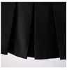 Metal Chain Decorative Pleated Skirt Female High Waist A-line Mini Dress For Women Temperament Summer GX1245 210421