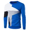 ZOGAA Men Pullover High Quality Sale Men's Color Matching Casual Long Sleeve Slim Fit Designer Sweaters