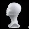 Cabe￧as 3x Mannequin de espuma feminina Cabe￧a para a peruca Fazendo o suporte do stand Hat Hat White WQGHW IRFQN