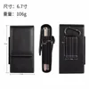 Universal Vertical 6.7inch Leather Cases For Iphone 15 14 13 Pro Max 12 S23 Plus S22 A42 F52 Note10 Huawei P50 P40 Hip Holster Two Phone Pouch Card Slot Clip Belt bag