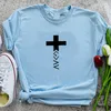 Women's T-Shirt God Is Greater Than The High And Lows Christian T Shirts Women Clothes Harajuku Jesus Faith T-shirts Drop Phyl22