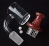 Fumer 25mm Quartz Banger Nail avec Spinning Carb Cap et Terp Pearl Femelle Mâle 10mm 14mm 18mm pour Dab Rig Bong