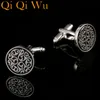 Rodada Tribunal Padrão Padrão Jóias Camisa de Jóias Cufflink para Mens Marca Moda Moda Vincular Noivo Noivo Botão Botão Cuff Links AE556195000193