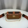 Moda Tasarımcılar Mini Zincir Varil Şekli Kadın Çantası Dalga Desen Klasik Çiçek Retro Kova Omuz Çantaları Çanta Casual Crossbody Çanta Kılıf