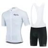 Cykeltröja sätter Rapha Team Bike Shorts 20d Bib Set Quick Step Ropa Ciclismo Mens Mtb Summer Pro Cyching Maillot Bottom Clothing