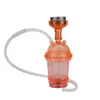 Egosmoker vente en gros éclairer voyage Portable en plastique narguilé LED narguilé Shisha tasse ensemble pour voiture fumer bouteille de narguilé portable