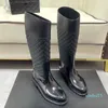 Fashion Waterproof Rain Boots For Womens Rubber Platform Designer Luxury Brand Lady Goddess Shoes Ankle Boot