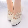 ivory lace bridesmaid shoes