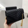 Yüksek kaliteli bayanlar marka alışveriş çantası lüks tasarımcılar mektubu anne çanta moda çanta omuz küçük kare çanta zincirleri cossbody debriyaj cüzdan deri