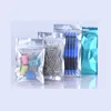wholesale 8513cm One side clear colored Resealable Zip Mylar Bag Aluminum Foil Bags Smell Proof Pouches Jewelry bag Food Bean Baga288422530