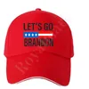 Låt oss gå Brandon Campaign Caps Hat Red Cotton Baseball Cap