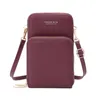 Multifunctionele damessouchscreen mobiele telefoon portemonnee kleine crossbody tassen met verstelbare riem vrouwen handtassen mobiele telefoon portemonnee schouder