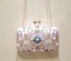 2022 White Diamond Women Clutch Bags for Women Female Purse Wallet Party Bag Envelope Bridal Wedding Evening Handbags 06