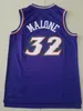 Mens Vintage 1996-97 Basketball Jerseys 12 John Stockton 32 Karl Malone Snow Mountain Purple White Black Stitched Shirts