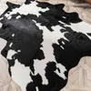 Alfombra irregular de estilo moderno de vaca de simulación caliente para dormitorio sala de estar hogar necesidades diarias alfombra alfombrillas LAD 210330
