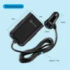 Ładowarka samochodowa 4USB Splitter Samochód Zapalniczka Zapalniczka QC 3.0 Ładowanie telefonu Zasilacz do siedzenia Wstecz Ładowanie Auto Electronics