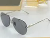 Óculos de sol de verão para homens e mulheres Estilo The-Horijon Anti-ultravioleta Plate Retro Oval Frameless Moda Óculos Aleatório Caixa