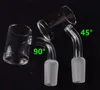 Acessórios para fumar totalmente solda kit de unhas de quartzo banger com terp pérola 45 ° 90 ° fêmea fêmea 10mm 14mm 18mm prego para o equipamento de vidro Dab