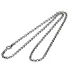 100% s925 Pure silver jewelry Circle Necklace retro Man and Woman all-match long paragraph sweater chain Valentines day gifts