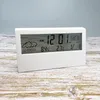 Autres horloges Accessoires Réveil LCD Écran transparent Station météo Hygromètre intérieur Capteur de prévision