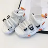 2021 color matching children boys and girls sandals non-slip toddler shoes baby soft sole