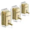 Liquid Soap Dispenser Luxuy Gold Wand Mounted Hand Bathroom Shampoo Box Groothandel en Retail 500/800 / 1000ml