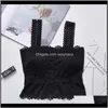 Bras Womens Apparel Drop Delivery 2021 Women Sexy Lace Bra Beauty Back Wrap Chest Bottom Antiglare Ladies Fashion Tube Top Underwear G5Vpm