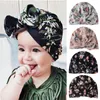 Haaraccessoires print bloem schattige hoed katoen bandanas baby meisjes kinderen tulband hoofdband band wrap kinderen hoofdtooi elastische baby