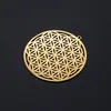 Charms 3pcs/lot The Flower Of Life 316L Stainless Steel DIY Earring Wholesale For Jewelry Making Finding Supplies