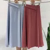 Frühling Sommer Lange Büro Röcke Frauen Elegante Koreanische Stil Blau Ästhetische Hohe Taille Midi Rock Weibliche Damen 210421