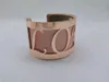 Classic Love Copper Armband DIY Dubbelzijdige PU kan Patroon Bangle worden uitgewisseld