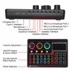 Sound Cards X6Mini External Live Card Multifunctional Mixer Board For Streaming Music Recording Karaoke Singing3672120