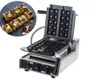 Professionale cinese mini antiaderente cottura elettrica belgiam profondo belga su misura 220v commerciale morso waffle maker macchine per il pane