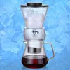 Ice Drip Coffee Pot Glass Coffee Maker Regulatable Dripper Filter Cold Brew Pots Ice Brewer Percolators Espresso Coffee MDJ998 210408