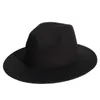 الشتاء أزياء الجاز قبعة فيدورا القبعات رجل إمرأة الكلاسيكية الدافئة واسعة حافة تريلبي خمر سيدة العصرية القبعات بنما كاب قبعات للرجال النساء بالجملة
