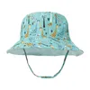 1-5 lat dzieci wiadro kapelusze dziecięce dziecięce chłopcy odwracalne szerokie brzeg słońce oddychające letnie czapki