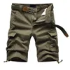 Sommer Herren Cargo Shorts Baggy Multi Pocket Military Tactical Zipper Breeches Plus Größe 44 Baumwolle Lose Arbeit Casual Shorts 210329