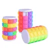 3D Rotate Slide Puzzle Tower Magic Cubes Sliding Toys Cilinder Educational Intelligence Game Mental for Kids Children