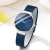 Curren Wrist Watch Women Watches Luxo Marca de Aço Senhoras Azul Quartz Mulheres Relógios Esporte Relogio Feminino Montre Femme 9016 Q0524