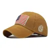 Men039s USA Bandiera americana Berretto da baseball Uomo Tattico Esercito Cotone Cappello militare US Cappello unisex Hip Hop Berretti sportivi Cappelli Outdoor5615688